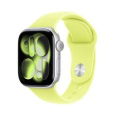 Apple Watch Series 11, 42 mm, Silver Aluminum Neon Yellow Sport Band S/M Apple Watch Series 11, 42 mm, Silver Aluminum Neon Yellow Sport Band S/M